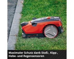 Draadloze Robotmaaier met Camera 500 m² – Zonder Begrenzingsdraad – 18V Accu 3.0Ah – AI Grasdetectie – Instelbare Maaihoogte 20–60 mm – Inclusief Magneetband & Haken