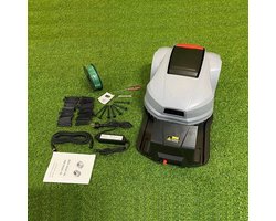 Enkilight- Robotgrasmaaier- 3000m²- Wit- Met gps- Bluetooth en App besturing- Navigatie-Regensensor- Laadstation- Makkelijke schoonmaken- Met pincode- 24 V- Max snijhoogte 5 cm- Vermijd automatische obstakels- Lift en kantel en val sensoren