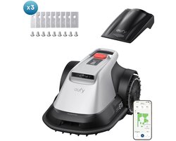 Eufy Robot Grasmaaier E15 800m2 | De Slimste Grasmaaier zonder Grensdraad én GPS + Vervangende messenset