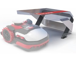 Garage voor robotmaaier, geschikt voor gazons tot 5000 m², met transparant dak en UV-bescherming