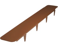 Gazonrand voor Robotmaaier - Cortenstaal, 60 Stuks, Totale Lengte 46,2 m