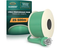 kanoo® Universele begrenzingskabel voor robotmaaier, begrenzingsdraad voor robotmaaier, premium kabel voor robotmaaier, diameter 2,7 mm (50 m)