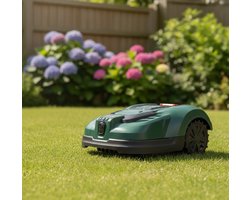 Parkside 20 V Robotmaaier PAMR 500 Bundel – Robotgrasmaaier voor tuinen tot 500 m² met borstelloze motor, automatische terugkeer naar oplaadstation, PIN-code diefstalbeveiliging, 3 maaistanden, regen- en hellingssensor + Meetlint en Sleutelhanger