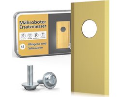 Premium reservemesjes voor robotmaaiers - roestvrij staal met titanium coating, ultrascherpe en duurzame robotmessen