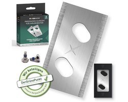 Reservemessen voor robotmaaiers - 8 stuks, roestvrij staal, complete set