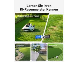 Robot Grasmaaier 3000 m² – Perimeterdraadloos, Ultrasense AI-visie, Hellingshoek tot 45% – Industrialhome