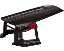 Robotmaaier Garage – Universele Beschermkap voor Robotmaaier – Opvouwbaar & Weerbestendig – Bescherming tegen Regen, Zon & Vocht – Aluminium – 79 x 52,8 x 16,5 cm – Zwart/Rood