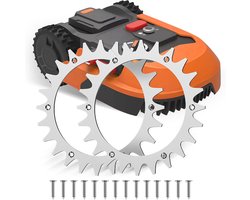 Robotmaaier spikes 2 stuks 210 mm voor Worx Landroid S/M met zelftappende schroeven