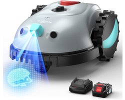 Robotmaaier voor tuinonderhoud - Accu en kabelvrije grasmaaier zonder begrenzingskabel tot 150 m²