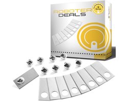 Roestvrijstalen messen voor robotmaaiers - 100% compatibel en duurzaam - 9 stuks