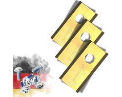 Titanium reservemesjes voor robotmaaiers - Onbreekbaar, DIN EN 50636 getest, 30 stuks