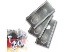 Vervangingsbladen van roestvrij staal voor robotmaaiers - Langdurig en onbreekbaar - 1 Gat - Geschikt voor verschillende modellen