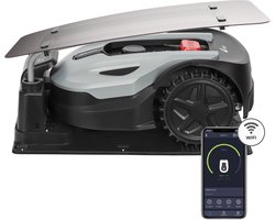 Zoef Robot Robotgrasmaaier Katrien met afdekkap tot 500m2 Met Wifi & Bluetooth App - robotmaaier - robot grasmaaier - robotmaaier met App - grasmaaier