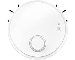 3-in-1 Robotstofzuiger met Dweilfunctie - Automatische Stofzuiger Robot met 1500 Pa Zuigkracht, 200 ml Stofreservoir, 6,8 cm Ultradun Ontwerp, 70 Minuten Werktijd, Laadstation voor Huisdierenharen en Stof