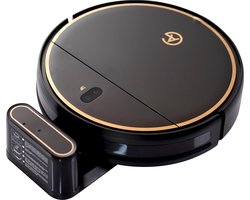 AG6000 Robotstofzuiger met Dweilfunctie - 120minuten - Met Oplaadstation - Robotstofzuigers - Huisdieren - met Dweil - Luxe Robotstofzuiger - Dweilrobot - Automatisch opladen - met App of afstandsbediening te gebruiken - 2500Mah - Ring Design
