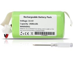Batterij voor Robot Stofzuiger 14.4V 2600mAh Compatibel met Lefant M210 Series