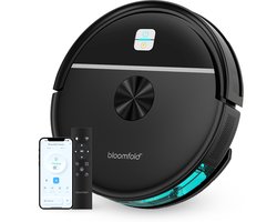 Bloomfold Sweep Robotstofzuiger met Dweilfunctie – Slimme Robot Stofzuiger, 3500Pa, 130 min, App & Alexa - Geschikt voor Huisdierhaar
