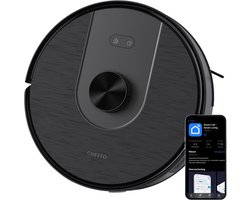 Chesto T2 Pro 3-in-1 Robotstofzuiger met Dweilfunctie – 5000 Pa - Geschikt voor Dierenharen - LDS navigatie - App-besturing