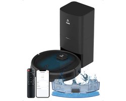 CleanWise Hans – Robotstofzuiger met dweilfunctie & automatisch leegstation – LiDAR navigatie, 7000 Pa zuigkracht, tot 180 m², app- en spraakbediening, geschikt voor huisdieren, harde vloeren & tapijt