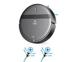CleanWise Henk + 4 zijborstels - Robotstofzuiger met dweilfunctie - Dweilrobot - Laadstation - Geschikt voor Huisdieren