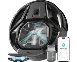Comnox - Lefant M320 Robotstofzuiger - 6000Pa Zuigkracht - Met Dweilfunctie - 800ml Stofbak - 210 Minuten Looptijd - Tapijtdetectie - Wit
