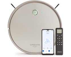 CREATE NETBOT S40 - 4-in-1 Robotstofzuiger Smart - Dweilfunctie - Automatisch - Laadstation - Google Home & Alexia
