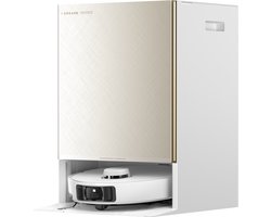 Dreame Matrix 10 Pro | Robotstofzuiger | Wit | 30.000Pa | 100°C Zelfreinigende dweil | 3 Schoonmaakmiddelen | Automatische dweilwissel | Anti-klit borstel huisdieren | Automatisch legen | Zelfreinigend station | Spraakbediening | Grote tank