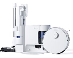 ECOVACS DEEBOT N20 COMBO - Robotstofzuiger + bezem met station - Dubbele automatische lediging - Vermogen 10 kPa