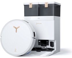 ECOVACS Deebot T50 Max Pro Omni (wit) - Robotstofzuiger met Dweilfunctie - Zuigkracht 18.500 Pa - All in one omni station