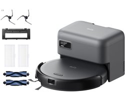 eufy Auto-Empty C10 - Robotstofzuiger met Vervangingssets - Slanke behuizing van 7,2 cm - Tapijtreiniger - Edge expansion borstel - Automatisch legen - Point laser en multi-infrarood navigatie
