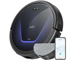 eufy Clean G50 Hybrid Robotstofzuiger met dweilfunctie - Robot Vacuum - 4.000 Pa Zuigkracht, Dynamische Navigatie, Pro-ontwarrende Kam, Rolborstel, Dweilpad voor lichte reiniging, Ideaal voor huisdierhaar, Harde vloeren en tapijt