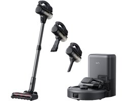 eufy Clean Robotstofzuiger 3-in-1 E20 - 's Werelds eerste demonteerbare combi-robotstofzuiger met dieptereiniging