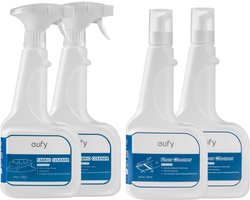 eufy Reinigingsset – 2x Fabric Cleaner (Stofreiniger) + 2x Floor Cleaning Solution (Vloerreiniger), 473 ml – Totaal 4 flessen – Compatibel met eufy Omni E28