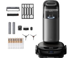 eufy S1 Pro Complete Robotstofzuiger + Vervangingssets All-in-One Station met dweilfunctie - Robot Vacuum -- 8.000 Pa Zuigkracht, Slimme Obstakelvermijding, Multi-Level Mapping, Automatische dweilterugtrekking
