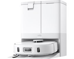 eufy X10 Pro Omni Robot Stofzuiger en Mop, 8.000 Pa zuigkracht, dubbele dweilpads met 12 mm auto-lift en tapijtdetectie, herkent 100+ objecten voor obstakelvermijding, alles-in-één station voor dagelijks onderhoud.
