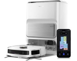 Eureka J12 white - Robotstofzuiger met dweilfunctie - Lidar navigatie - 5000Pa