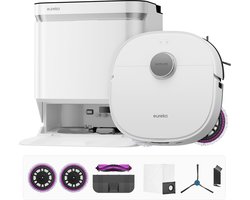 Eureka - J15 Pro Ultra white - Robotstofzuiger met dweilfunctie - zelfreinigend basisstation