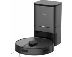 EZVIZ RE4 Plus - Robotstofzuiger met Dweilfunctie, 4000Pa Zuigkracht, Automatisch Leegstation, Navigatie & Obstakelvermijding - Compatibel met Google Assistant & Alexa - Zwart
