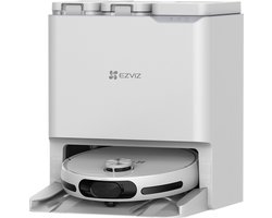 EZVIZ RS20 Pro - Robotstofzuiger met Dweilfunctie - 7200 Pa Zuigkracht, Laser Navigatie, 0,35 L Stofreservoir, 220 min Accu - Automatisch Stofreservoir Legen - Wi-Fi Appbediening - Compatibel met Google Assistant & Alexa