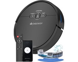 Heevey Robotstofzuiger met dweilfunctie - Automatisch oplaadstation - Dweilrobot - Robotstofzuiger huisdieren