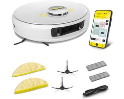 Kärcher RCV 5 Robotstofzuiger- Met dweilfunctie - Set compleet - Slimme-app bediening - LiDAR-navigatie - 5000 Pa - 85m²/u