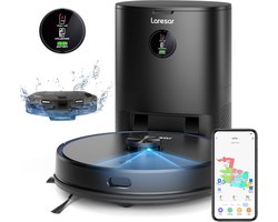 Laresar - L6 Pro - Robotstofzuiger met Mop - 4000Pa Zuigkracht - 3.5L Zelflediging Station - LiDAR Navigatie