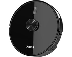 Lidar Robotstofzuiger met APP - Dweilfunctie - Laser Navigatie - geschikt voor huisdieren - met laadstation - Zedar R600