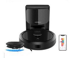 Liectroux G7 Robotstofzuiger met Dweilfunctie – 6500Pa Zuigkracht – Automatische Leegfunctie – LDS Laser Navigatie – Ideaal voor Huisdieren – Slimme Kaartfunctie