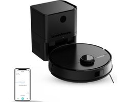 LuminAmore Pro robotstofzuiger - Dweilfunctie en Zelflegende Laadstation - Obstakel Vermijding, Laser Navigatie en Adaptief Kantdweilen - 3D Kamer Scan - Zwart
