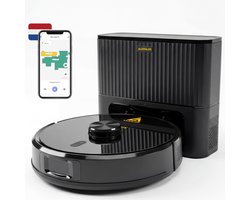 LuxaLife Louis V1 Robotstofzuiger met Dweilfunctie en Leegstation – 10.000 Pa Zuigkracht – LiDAR Navigatie – Y-Shape Dweilen – Nederlandse App – Geschikt voor Tapijt