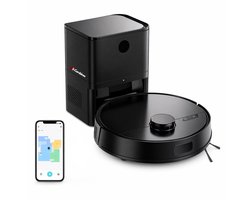 M30 Pro Ultra Robotstofzuiger | Mobiele Applicatie & Obstakelvermijding | Automatisch Leegstation & Anti-Klit Borstels | Slimme spraakassistent | Navigatie | Geschikt Voor Huisdierharen | Lumin Amore | Zwart