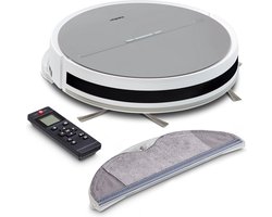 MEDION robotstofzuiger met dweilfunctie en systematische navigatie E35 SW (2000Pa zuigkracht, gyro-navigatie in systematische S-lijnen, 2 zijborstels en wandsensor)