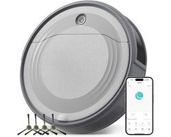 MMP®Robotstofzuiger huisdieren - Robotstofzuiger - Stofzuiger - Grijs - ‎28cm x 28cm x 8cm