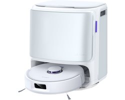 NARWAL Freo Z10 robotstofzuiger en dweil, klitvrij, 15.000 Pa zuigkracht, past zich aan moeilijk bereikbare plekken aan, zelfledigend, dweil wassen en drogen, obstakelvermijding, voor dierenharen en harde vloeren, wit - EU-stekker